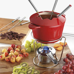 Chef’s Classic™ Enameled Cast Iron 13-Piece Fondue Set