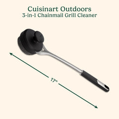 3-in-1 Chainmail Grill Cleaner