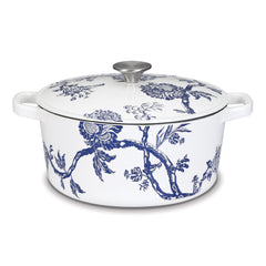 Caskata™ 5 Qt. Round Covered Casserole - Floral Landscape