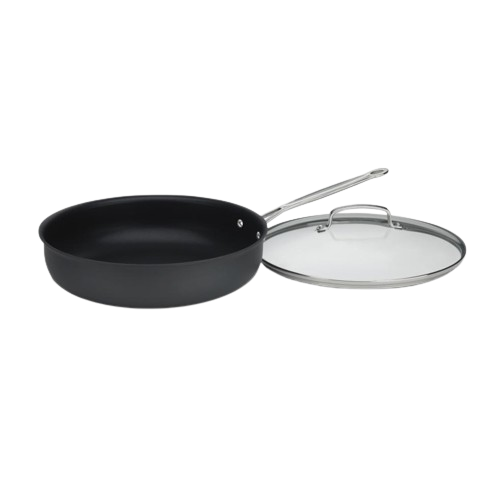 Chef's Classic™ Nonstick Hard Anodized 12" Deep Frying Pan with Cover