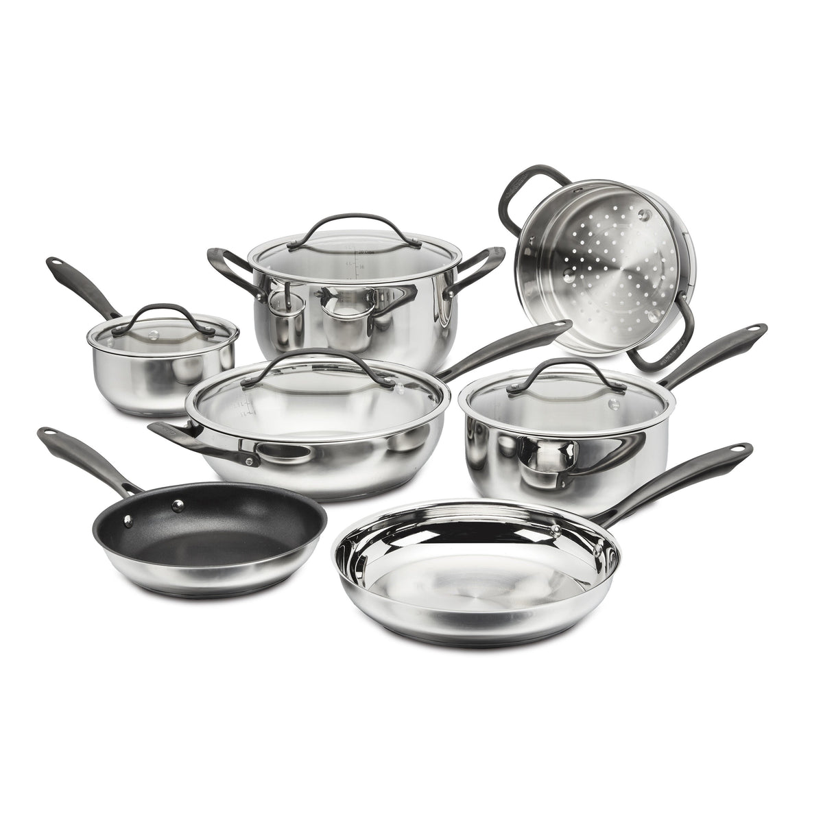 Radiant Pro Stainless with Brushed Titanium Finish 11-Pc Set