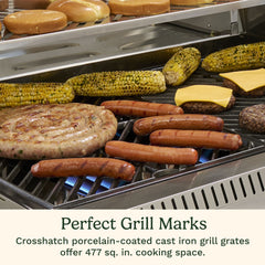 Propel+ Four Burner 3-in-1 Gas Grill (Grill, Griddle, Pizza Oven)